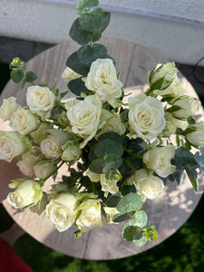 White Spray Roses